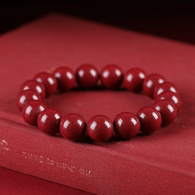 Sparkling Red Cinnabar Beads Women Bracelet Men Personalized Stylish Trendy  Jewelry For Everyday Wear Couple Gifts - AliExpress