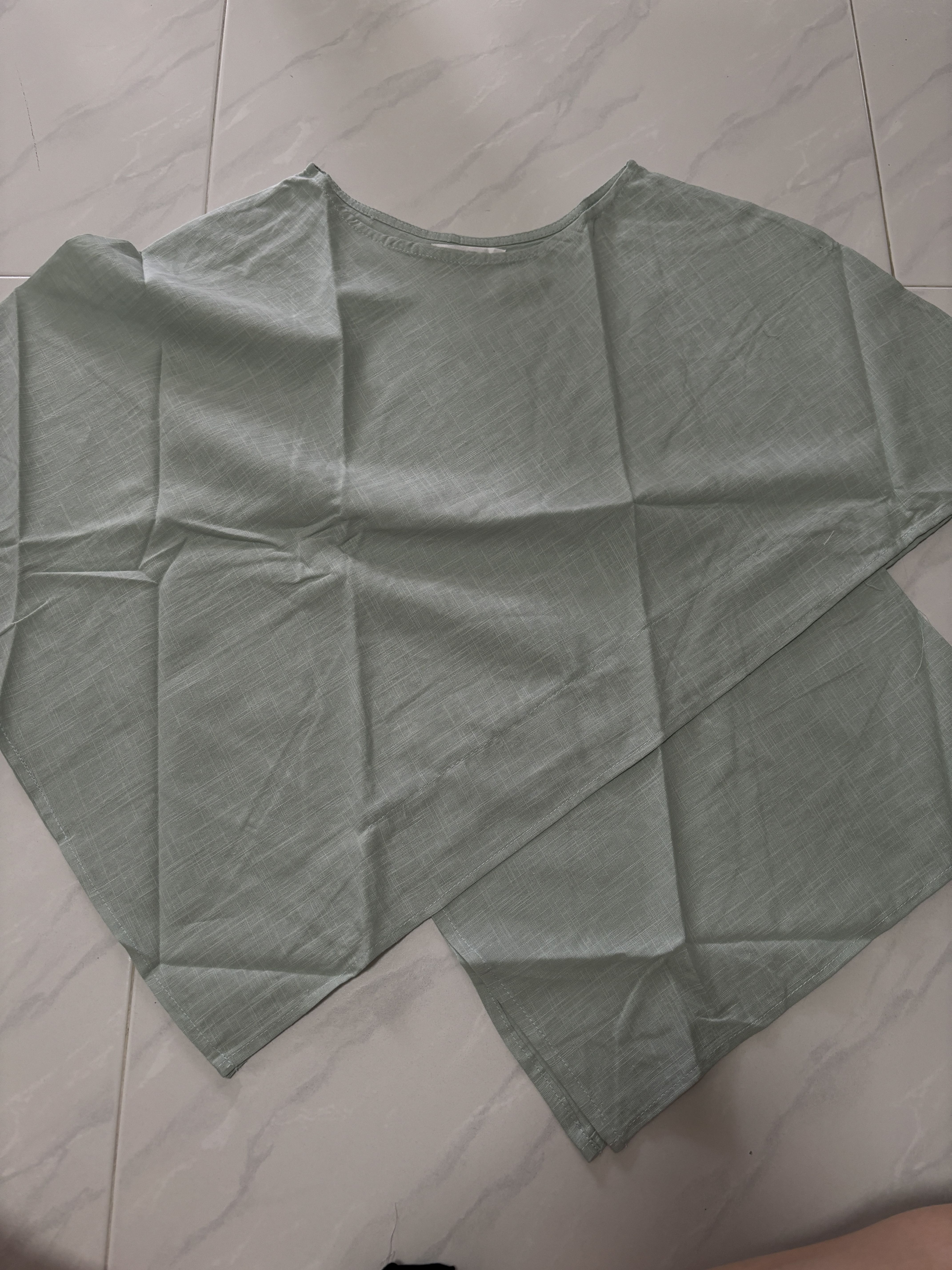 Pastel Green Origami Top