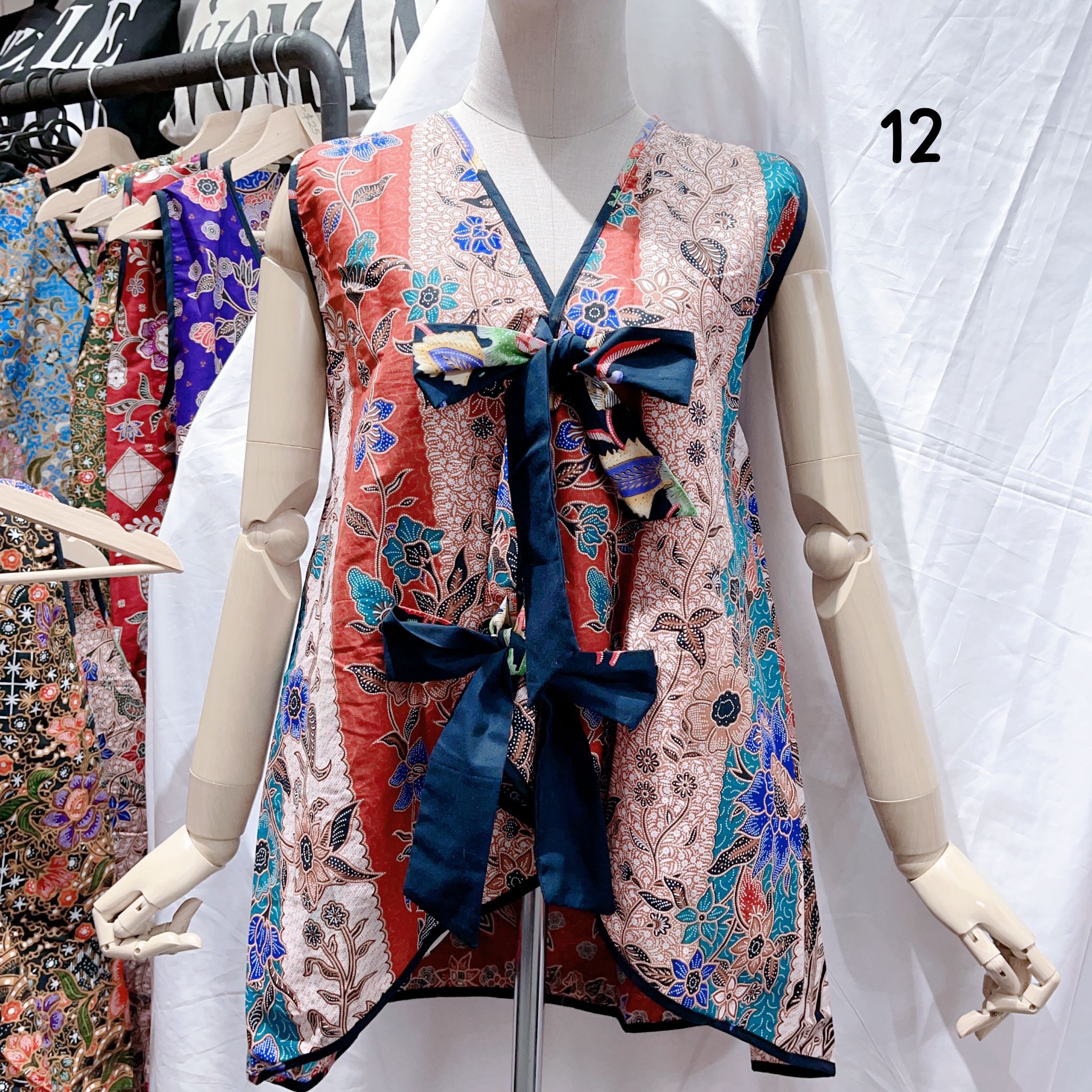 HC Batik Sleeveless Ribbon