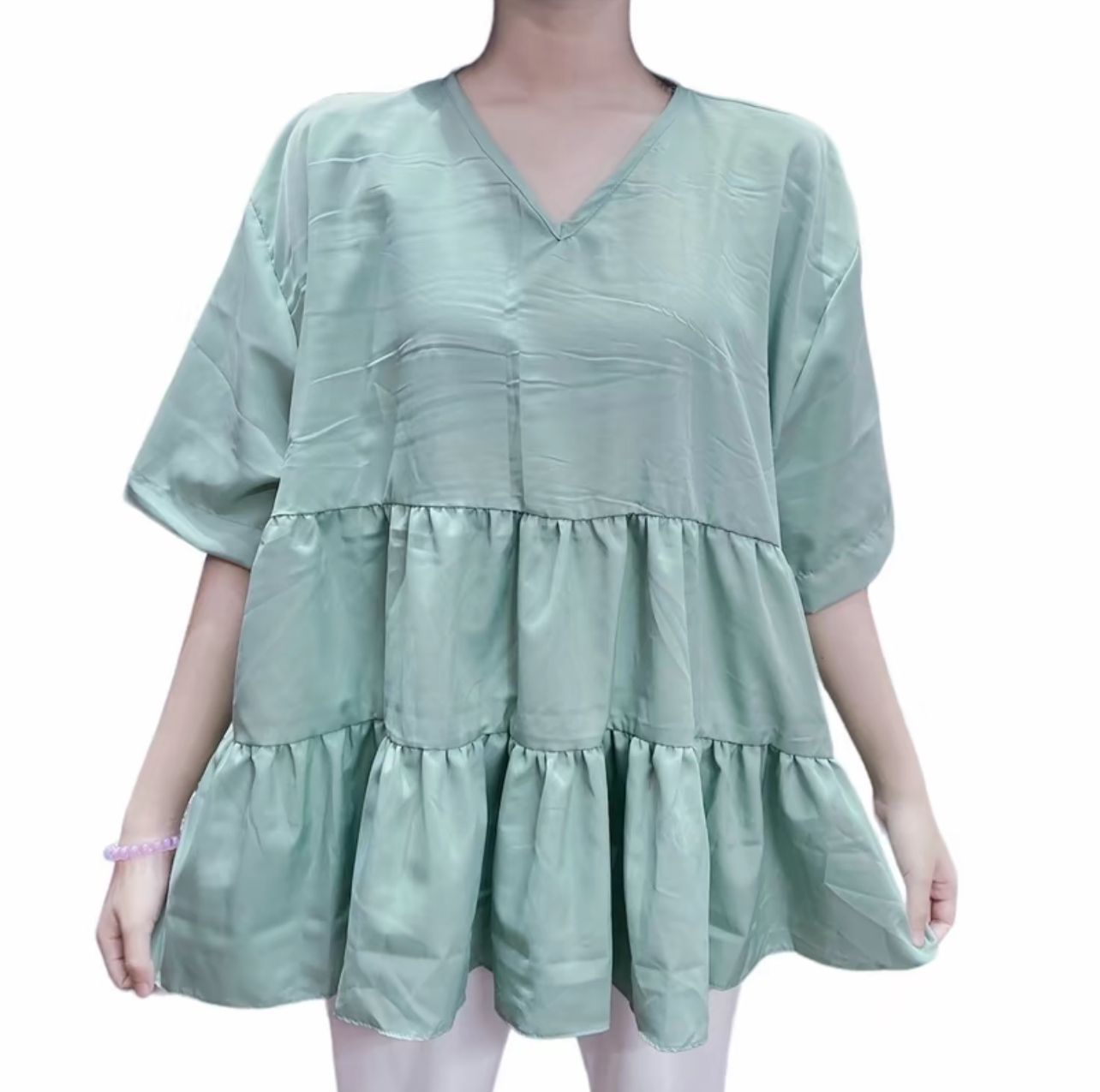 HC V Neck Babydoll Top