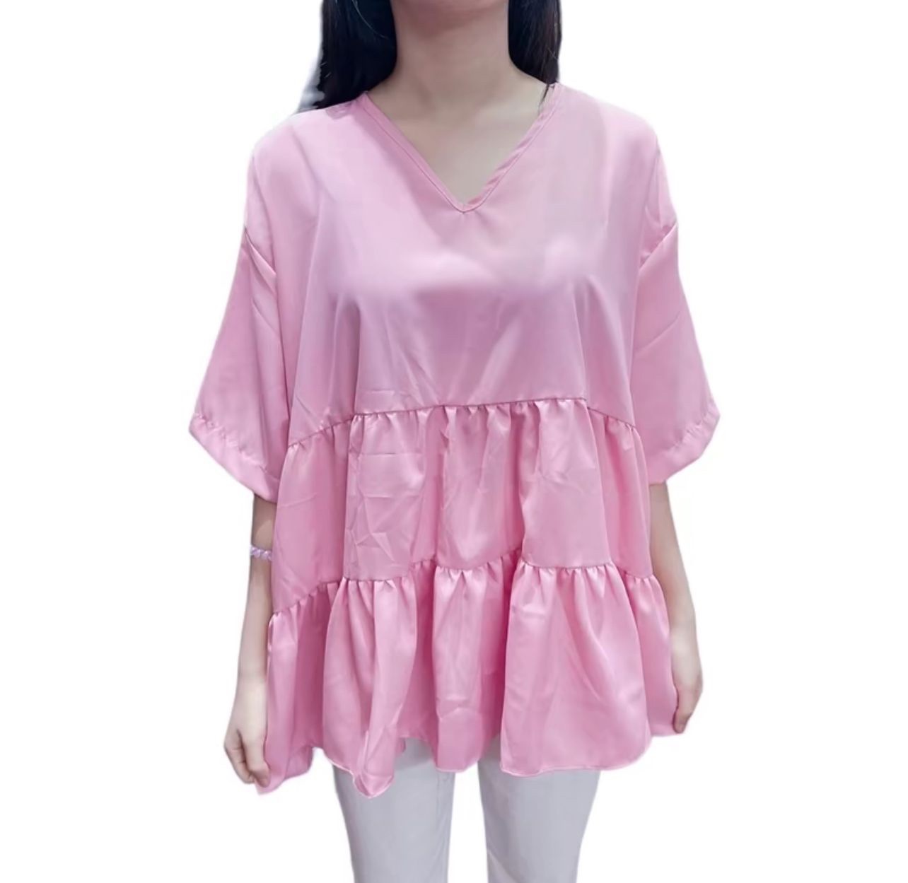 HC V Neck Babydoll Top