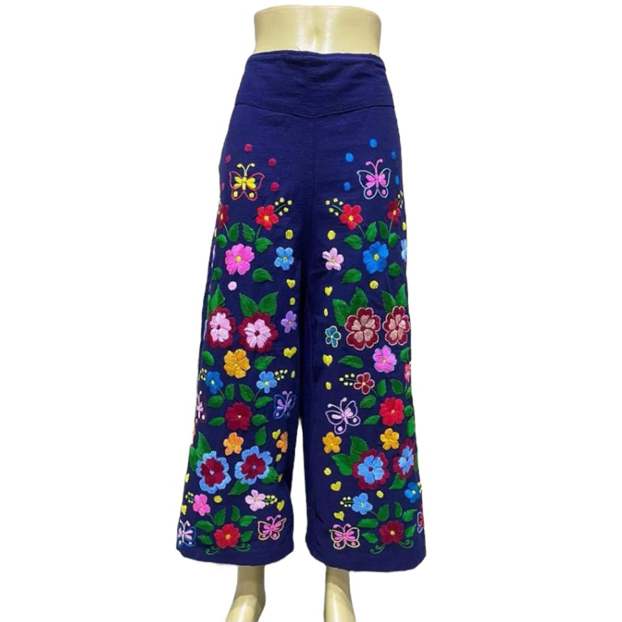 HM 100% Cotton Embroidery Pants