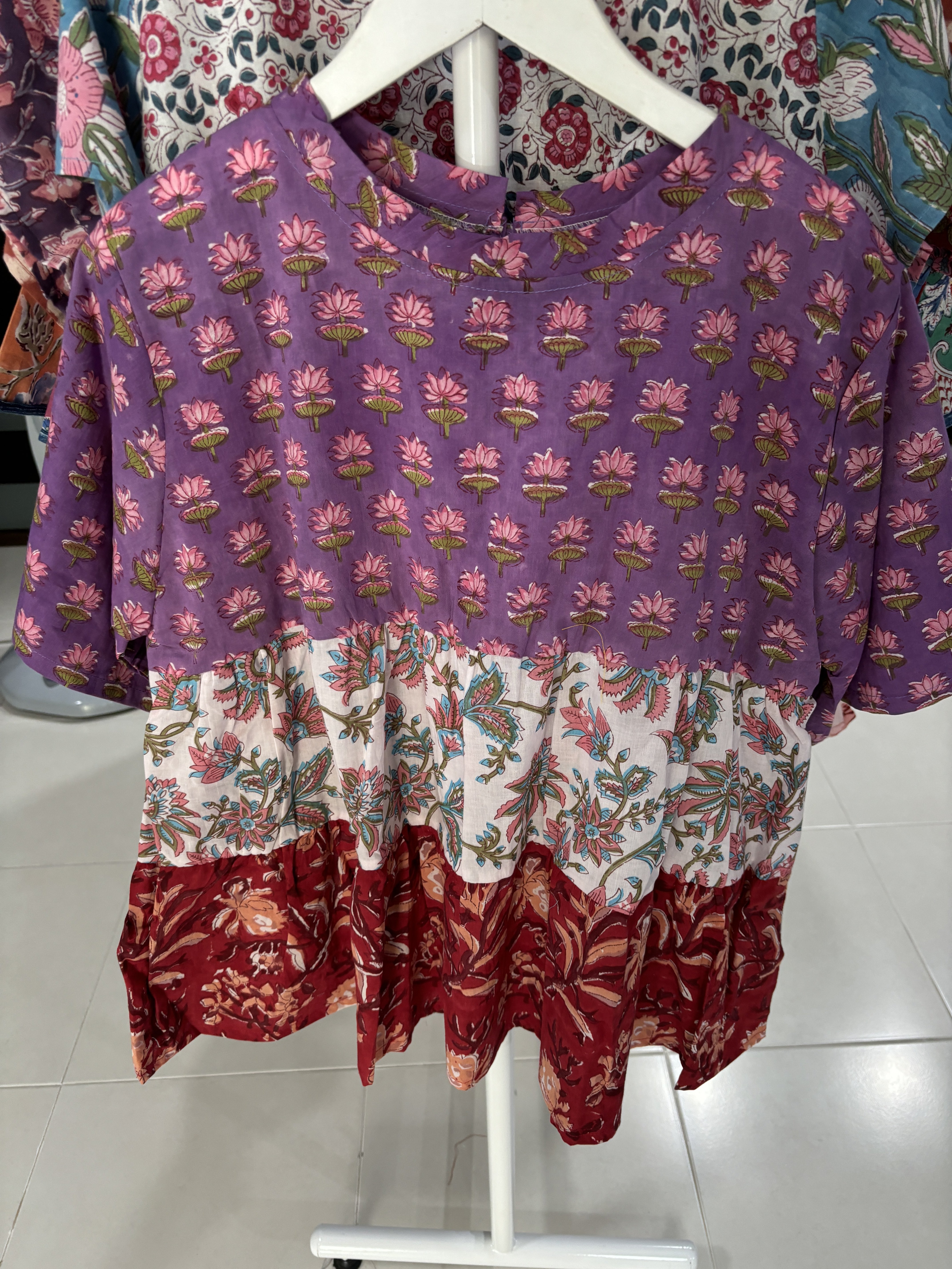 Indian Cotton Babydoll Top