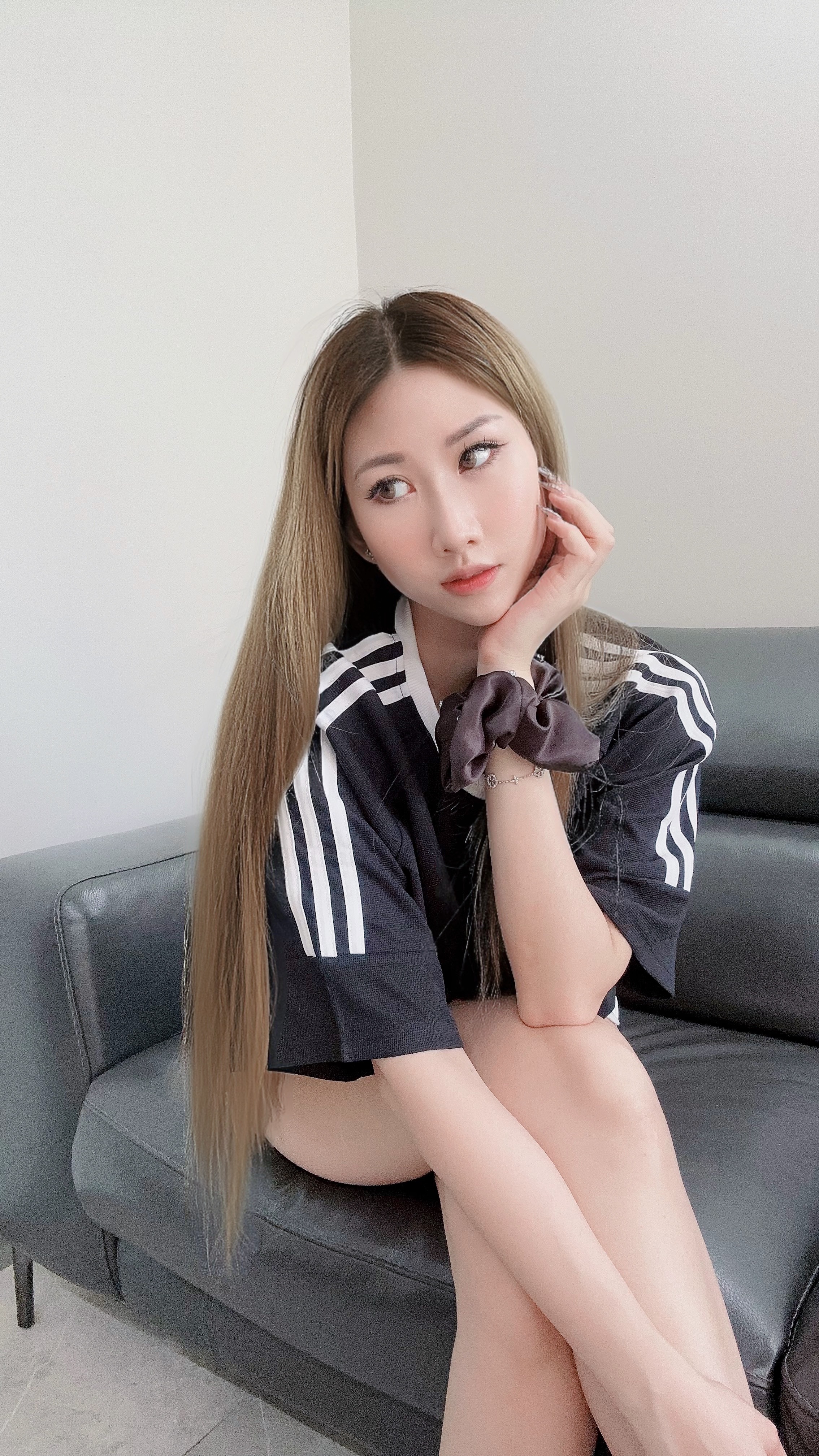 Bei Three Stripe Sporty Top & Shorts Set (2 Colours)