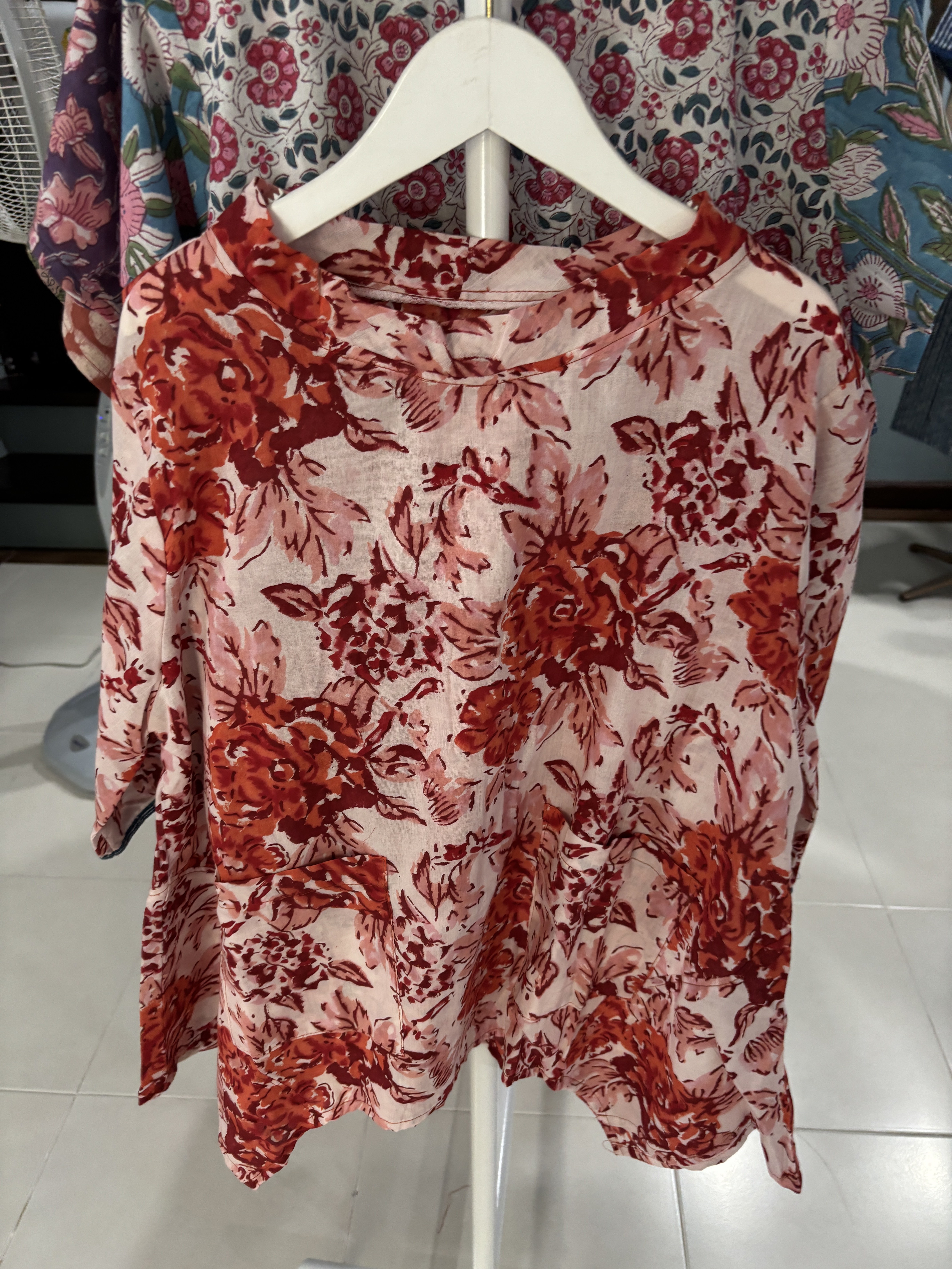 Indian Cotton Round Neck Quarter Sleeves