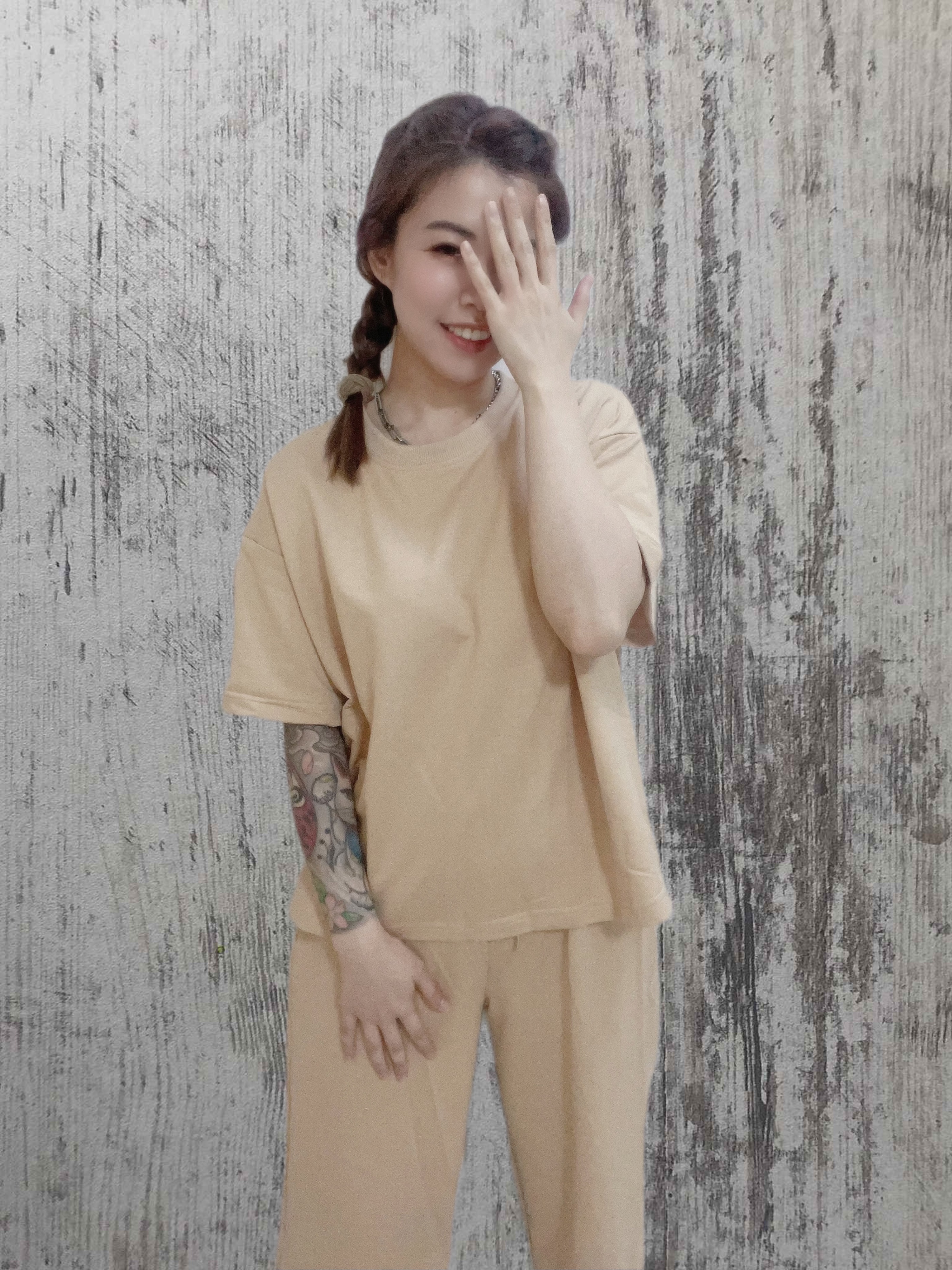 Sporty Top & Long Pants Set (2 Colours)