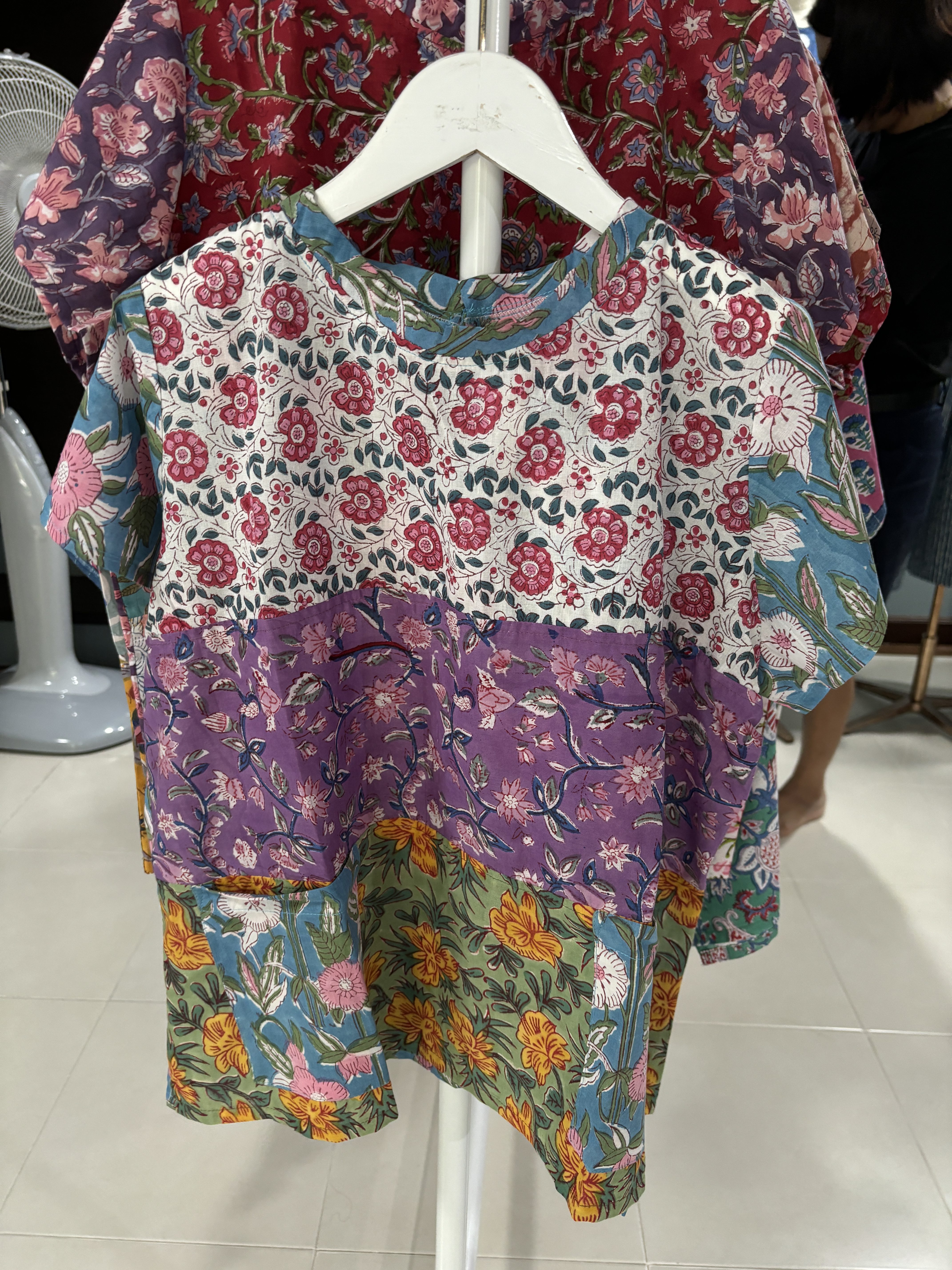 Indian Cotton Round Neck Short Sleeves