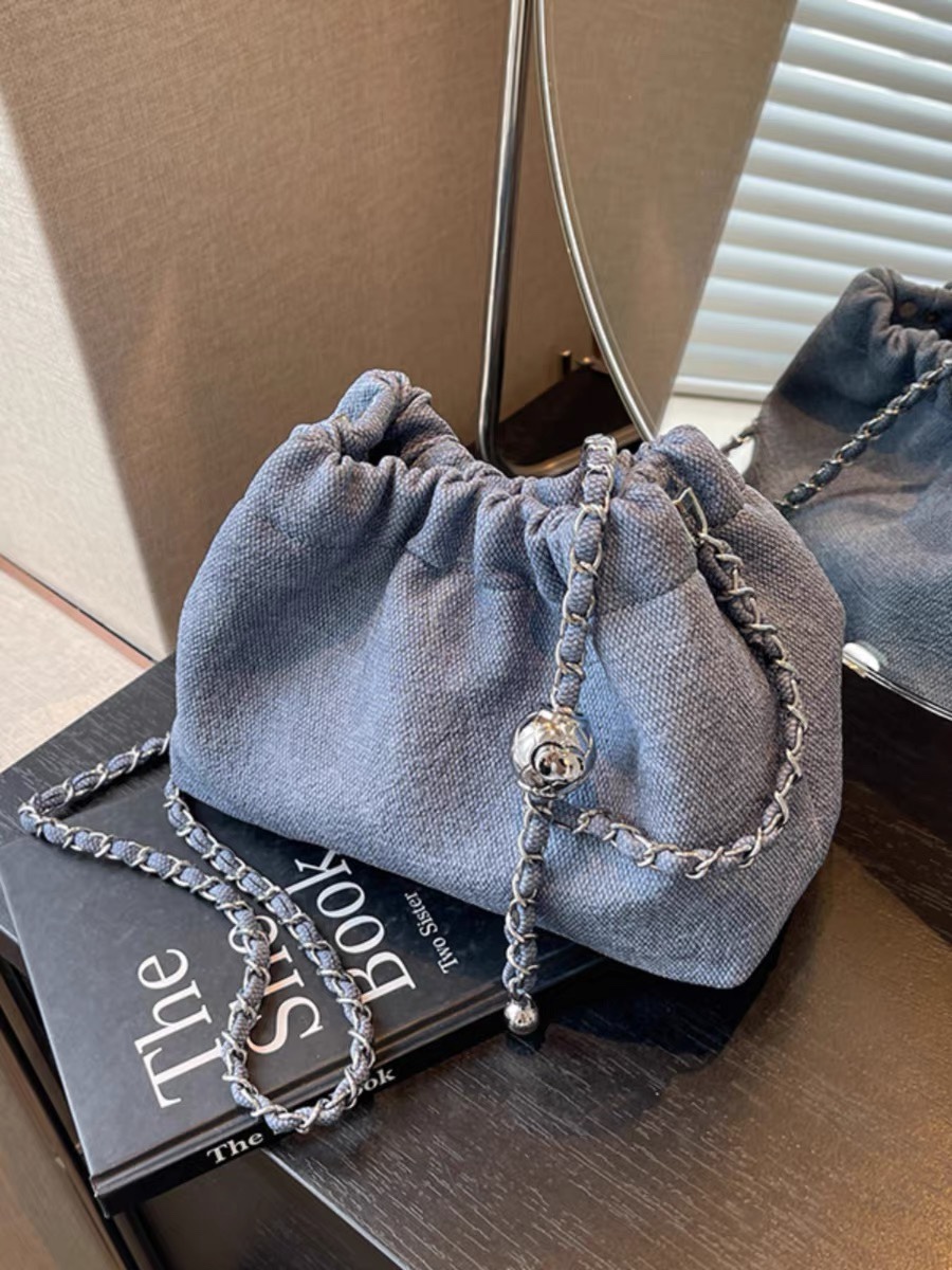 Effortless Denim Dumpling Handbag (2 Colours)