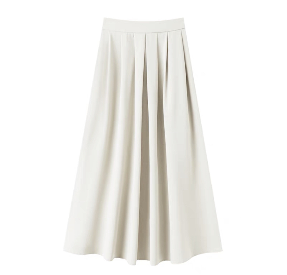 Light Blue Puffy Sleeves + White Dress Set