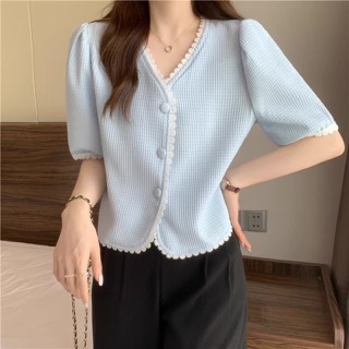 Korean Boxy Lace Top (2 Colours)