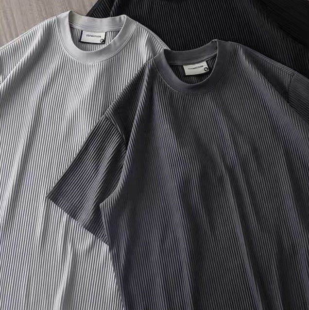 Wanglei Unisex Pleated Top & Shorts Set