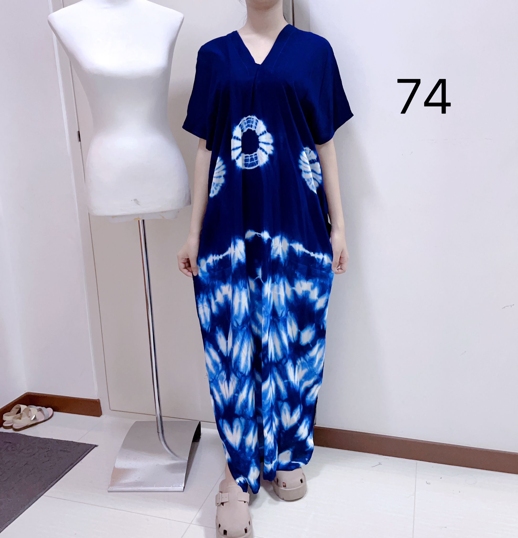 HC Blue Tie Dye Long Dress