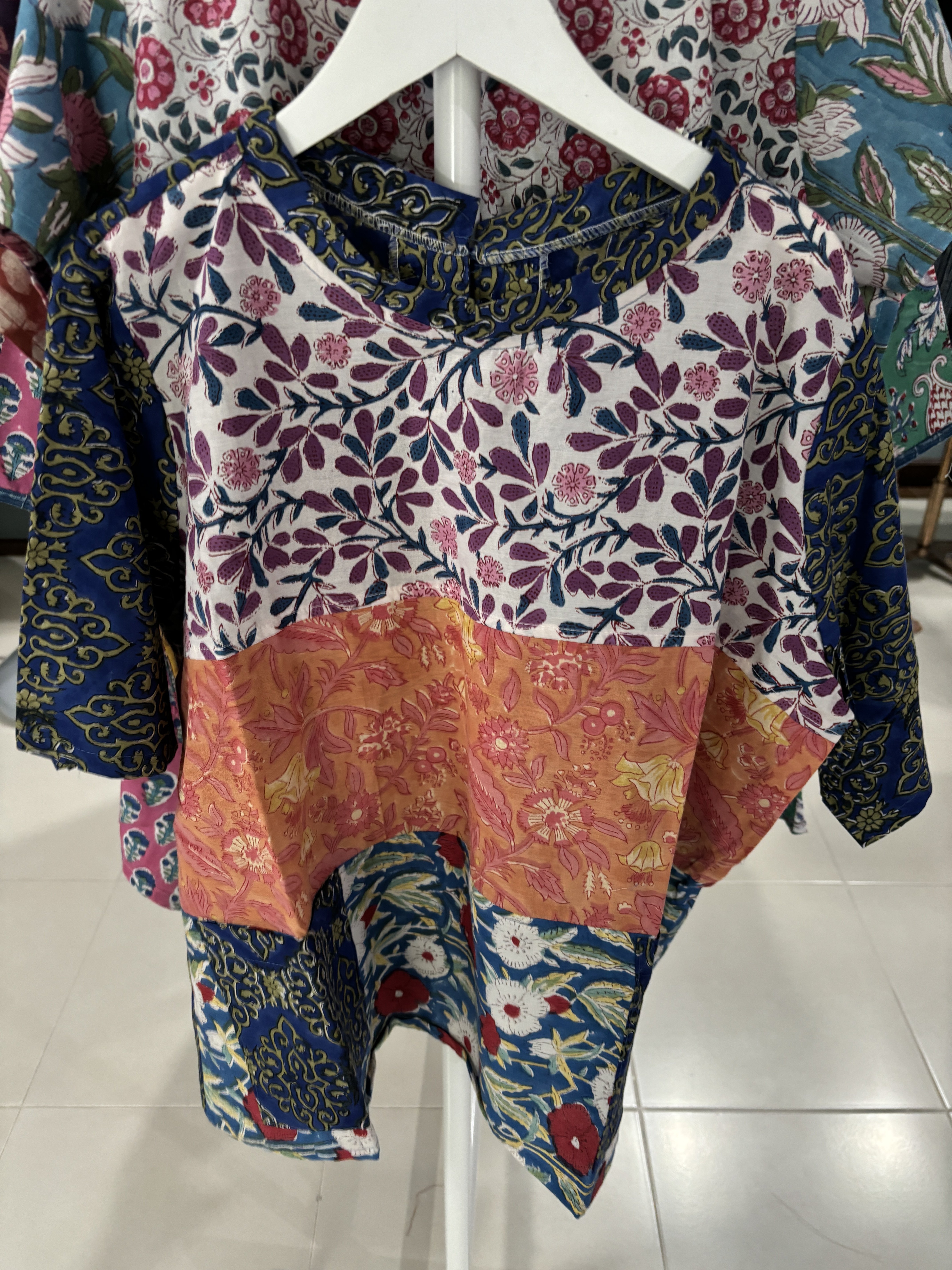 Indian Cotton Round Neck Short Sleeves 2