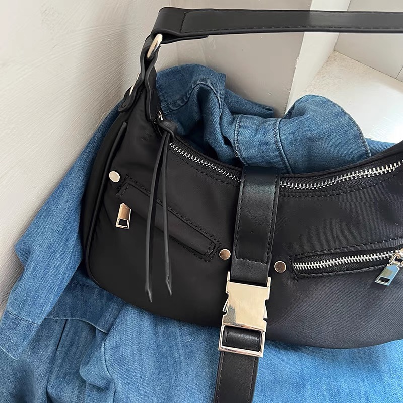 Front Clasp Buckle Handbag