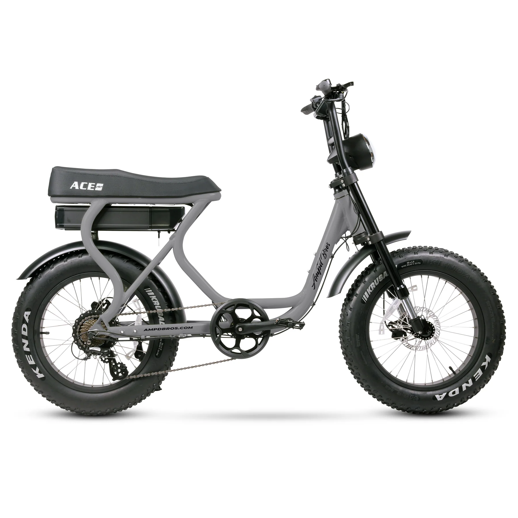 Ampd Bros Ace SPlus Electric Bike Battle Grey