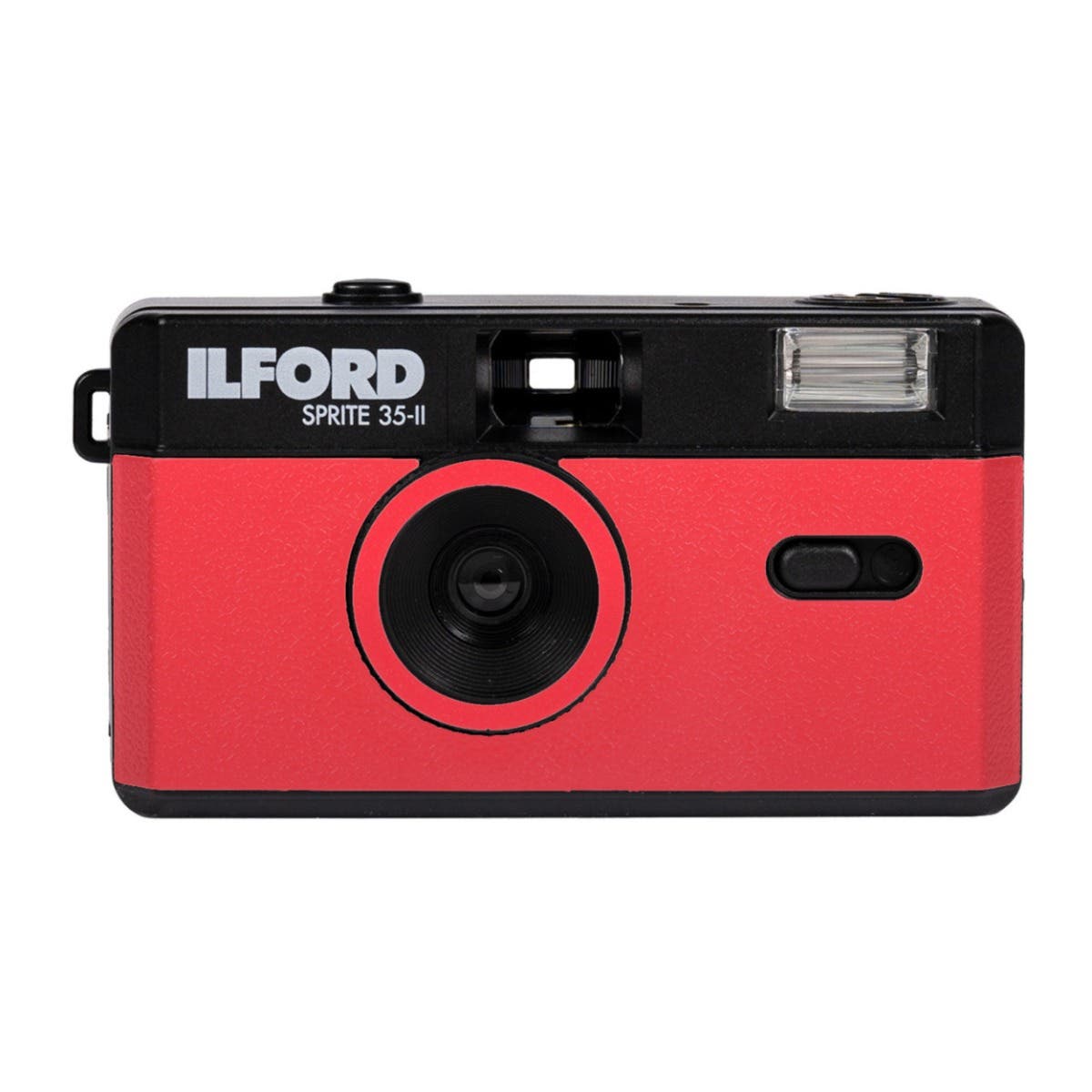 Ilford Sprite 35-II Reusable Camera (Black & Red) with Bonus Roll XP2 24 Exp Film