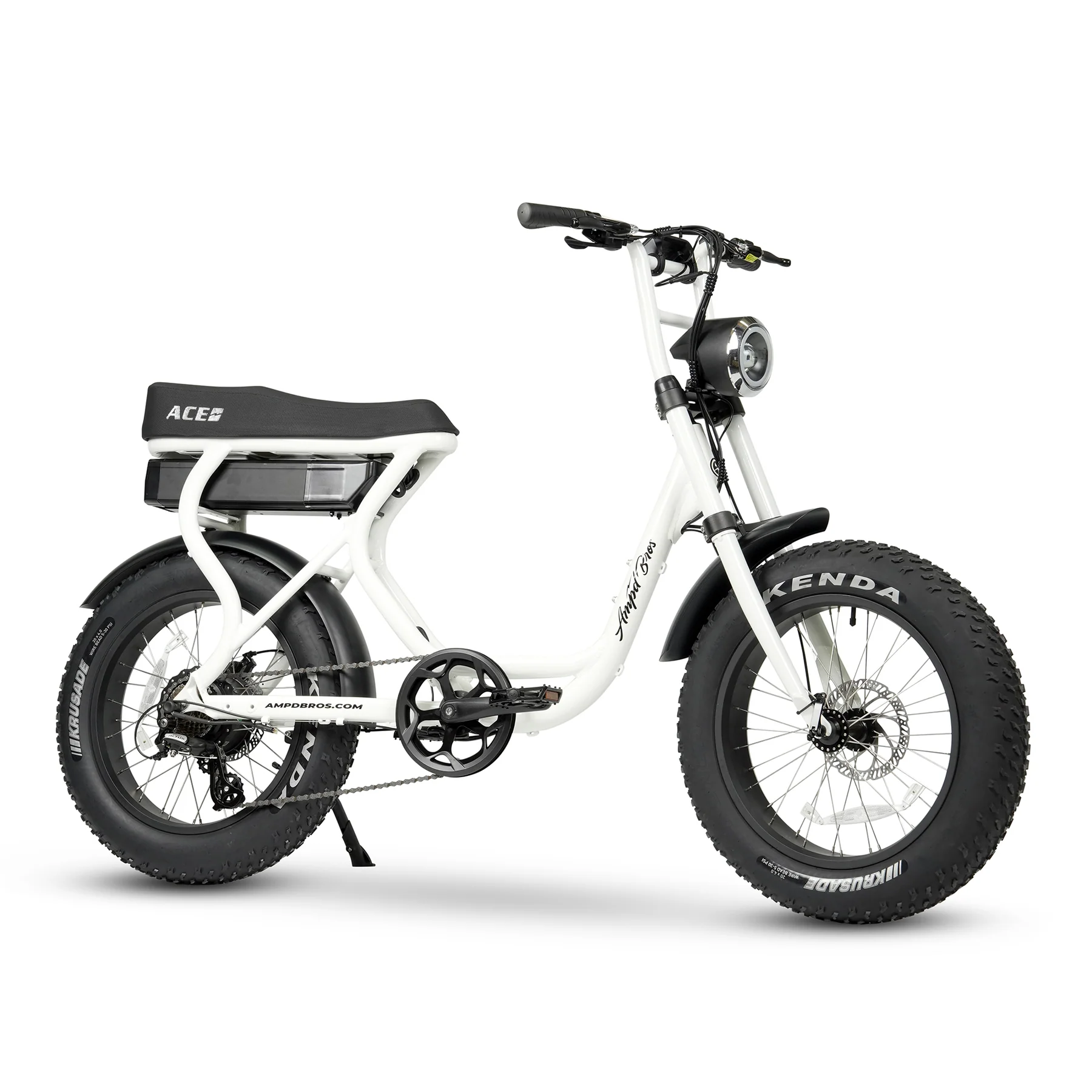 Ampd Bros Ace S Electric Bike - Ice White
