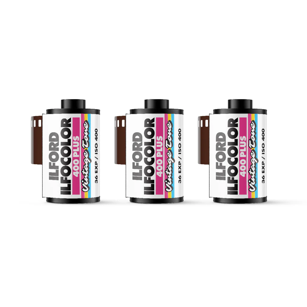 Ilford Ilfocolor 400 ISO 35mm 36exp 135 Colour Film Roll - Vintage Tone (3 Rolls)