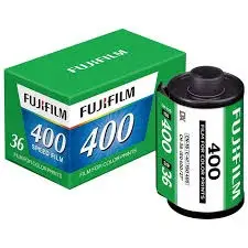 FUJIFILM 400 ISO 35mm 36 Exposure Colour Negative Film Single Roll