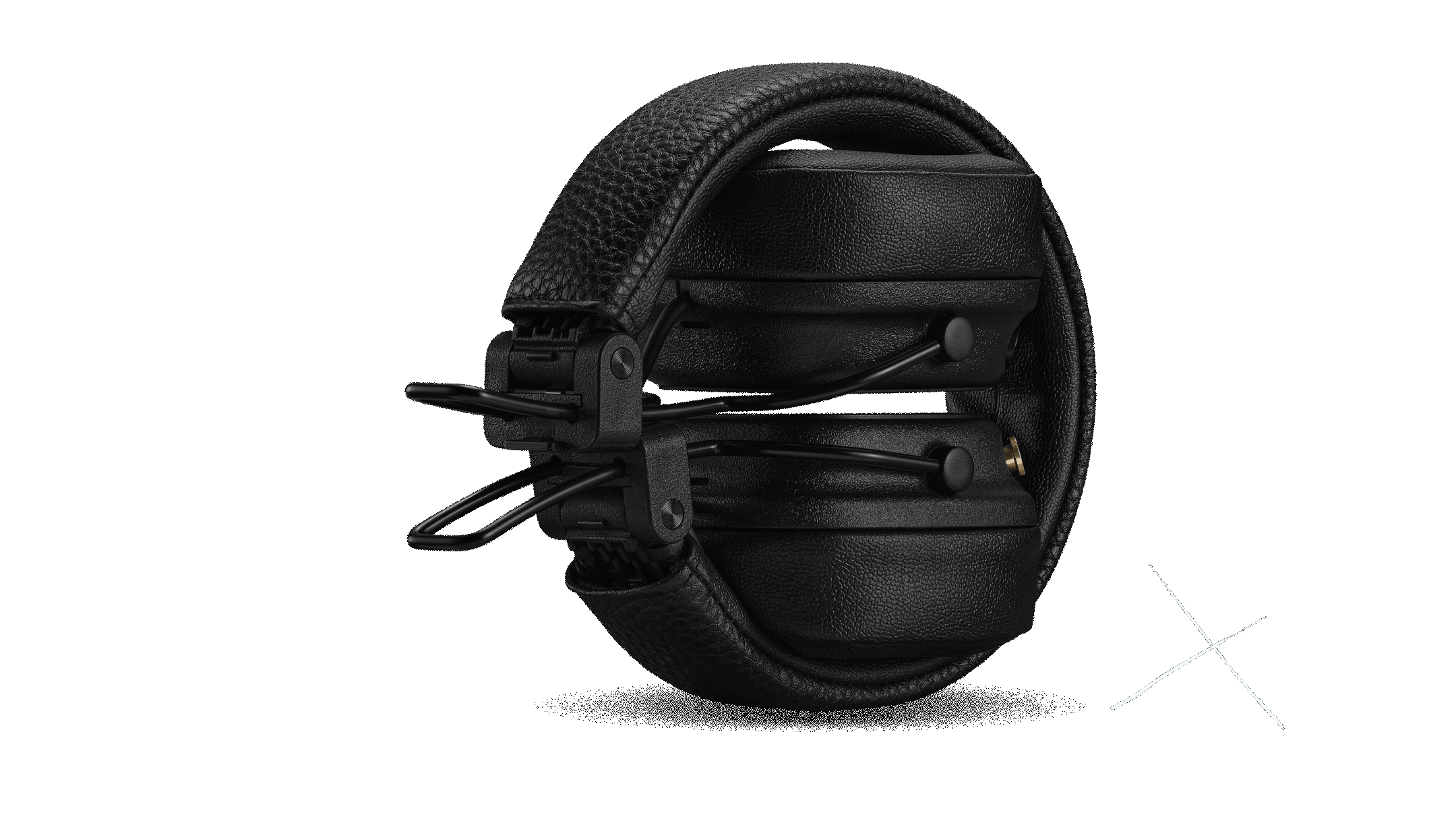 Folded Marshall Major V Black on-ear headphones.
