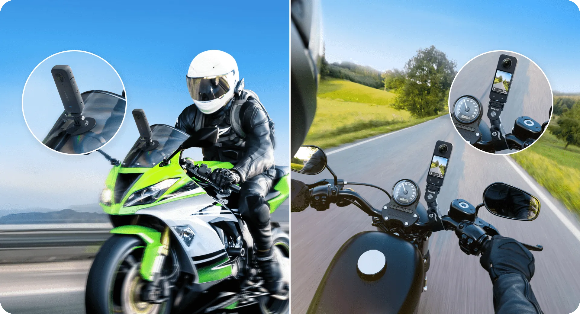 Insta360 Motorcycle Bundle (New Version) No Selfie Stick