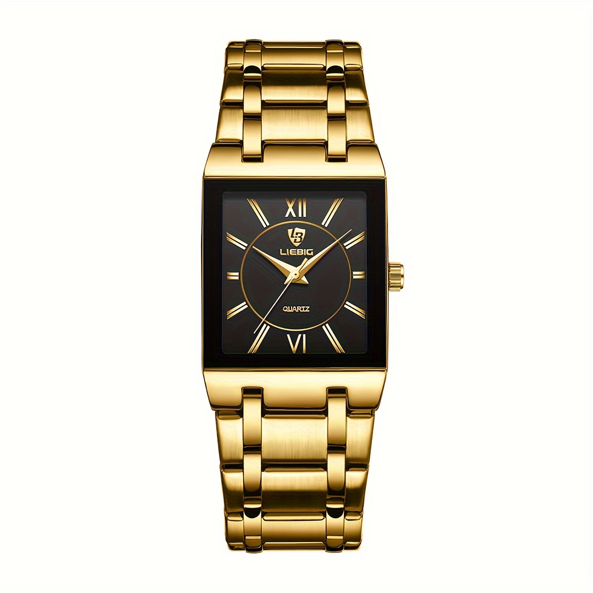 LIEBIG Men Women Classic Square Business Quartz Watch