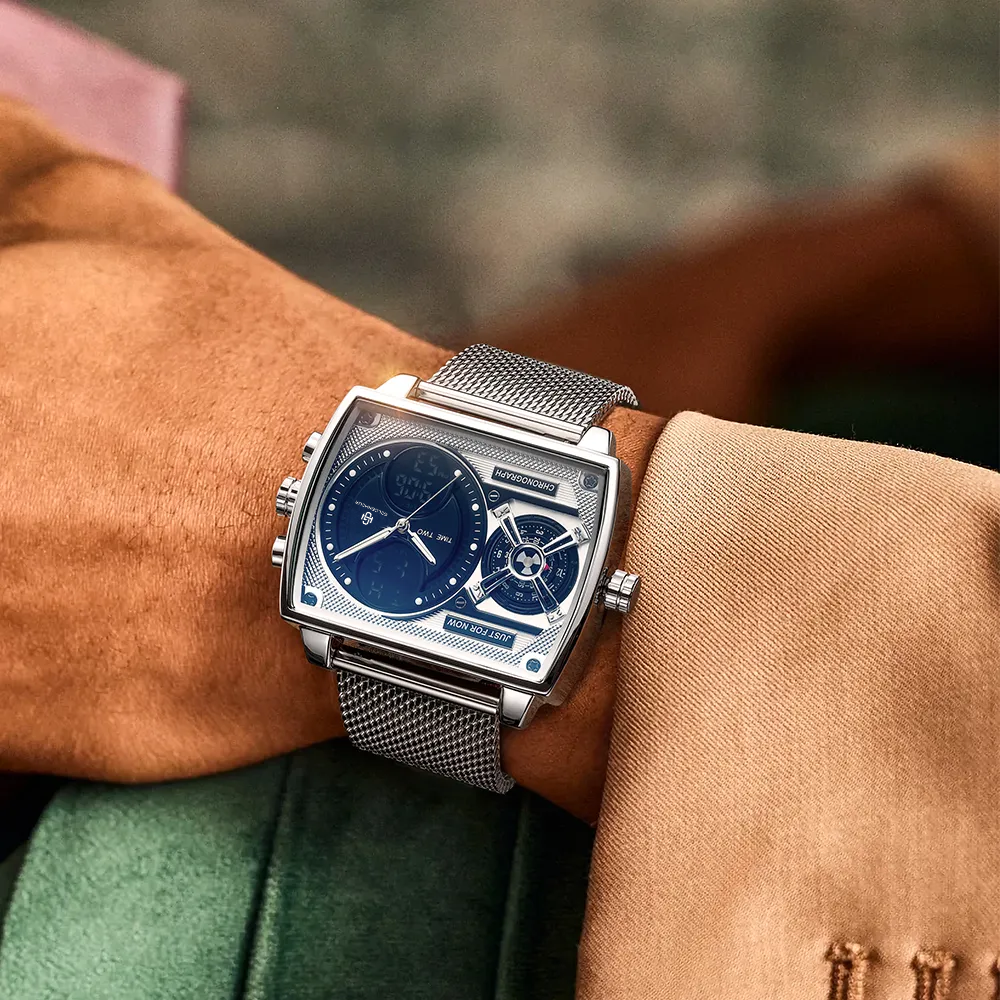 Ark II Square Large Dial Watch