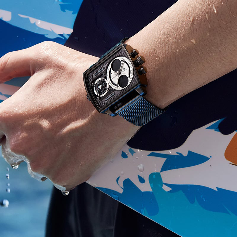 GH813 Men's Multifunctional Square Watch 47 mm