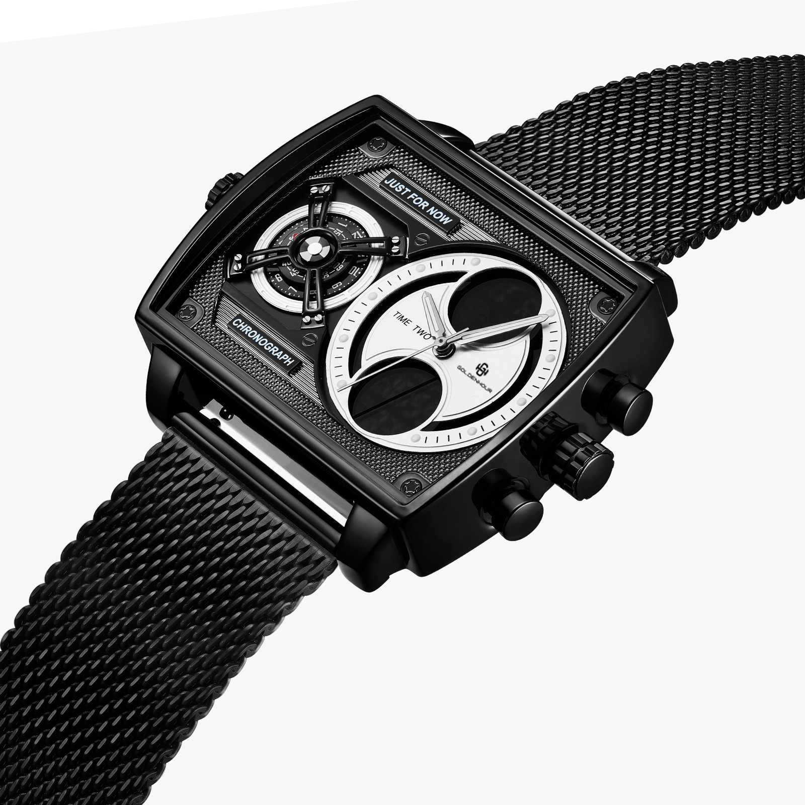 GH813 Men's Multifunctional Square Watch 47 mm