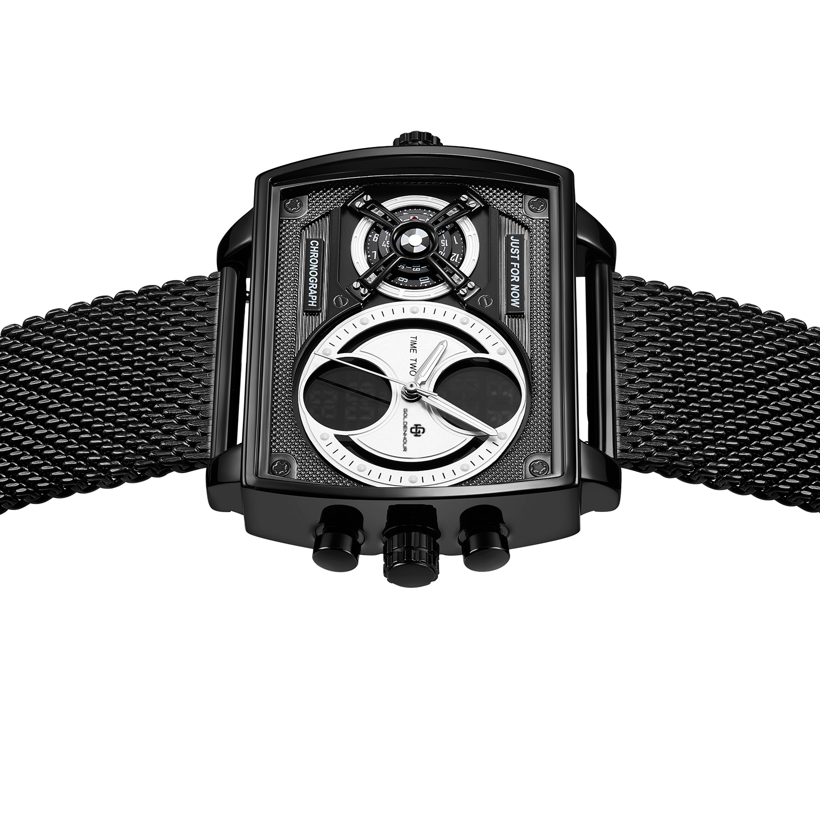 GH813 Men's Multifunctional Square Watch 47 mm