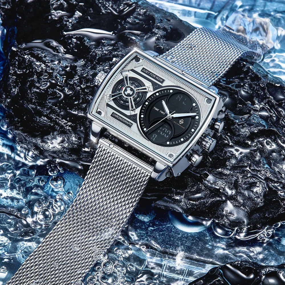 GH813 Men's Multifunctional Square Watch 47 mm