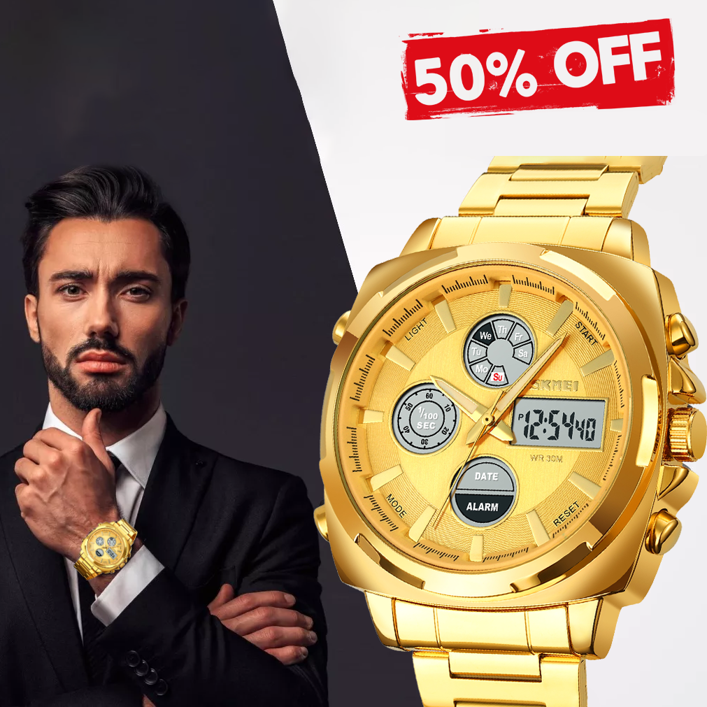 Multi functional dual movement watch