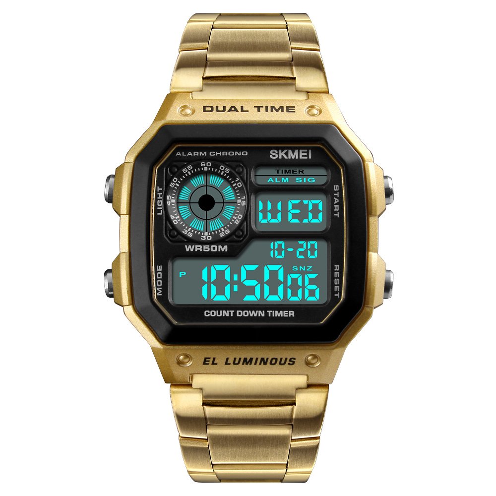 Top Brand Wholesale Stainless Steel Men Luxury Fashion Digital Watch