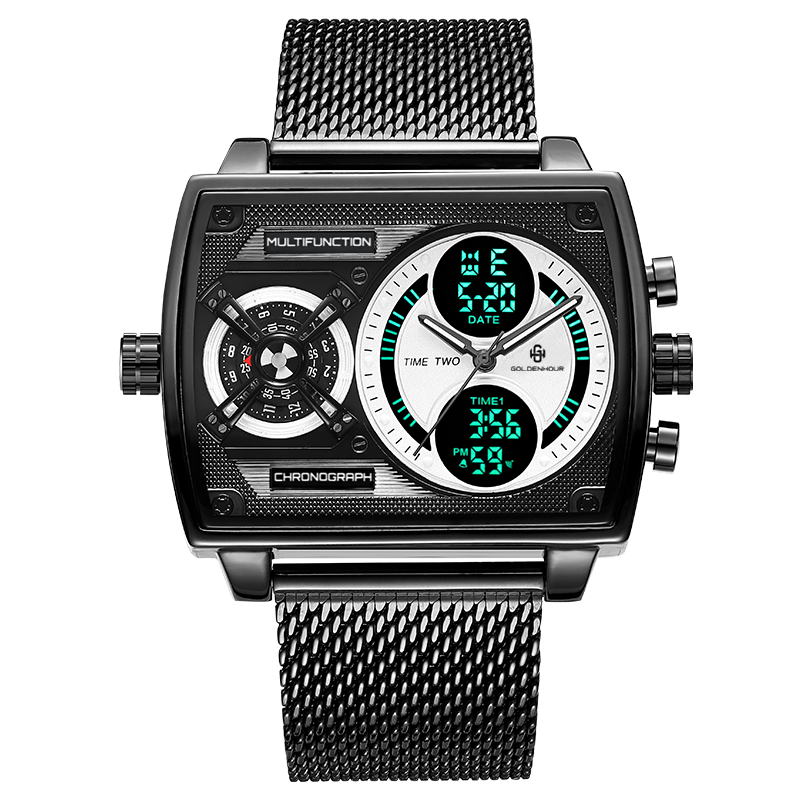 GH813 Men's Multifunctional Square Watch 47 mm