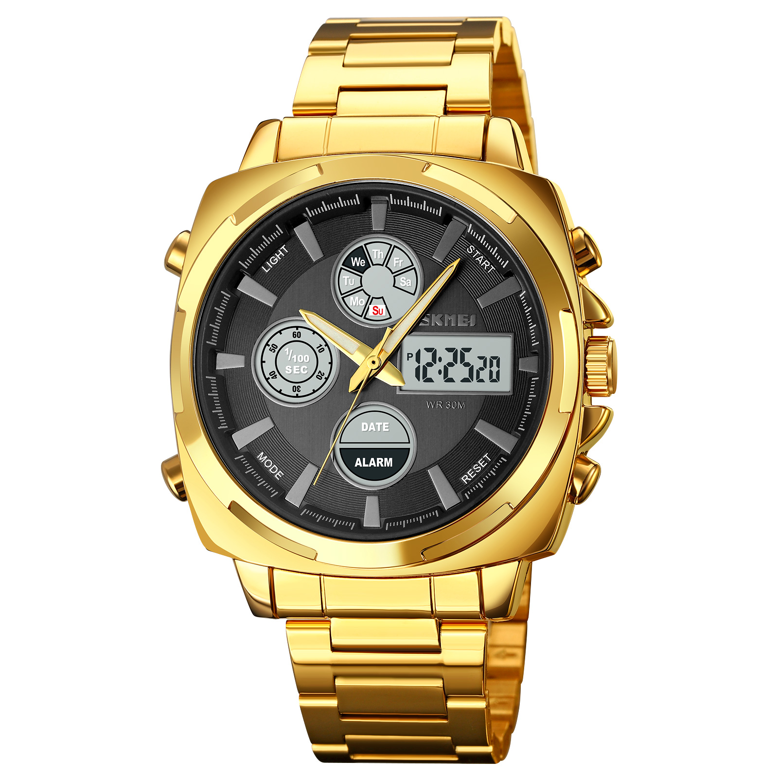 Multi functional dual movement watch