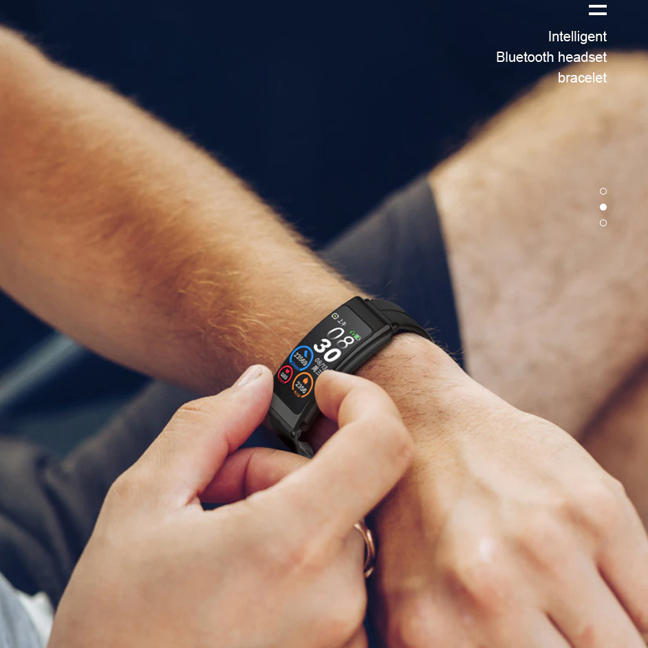 Smart health bracelet earphones