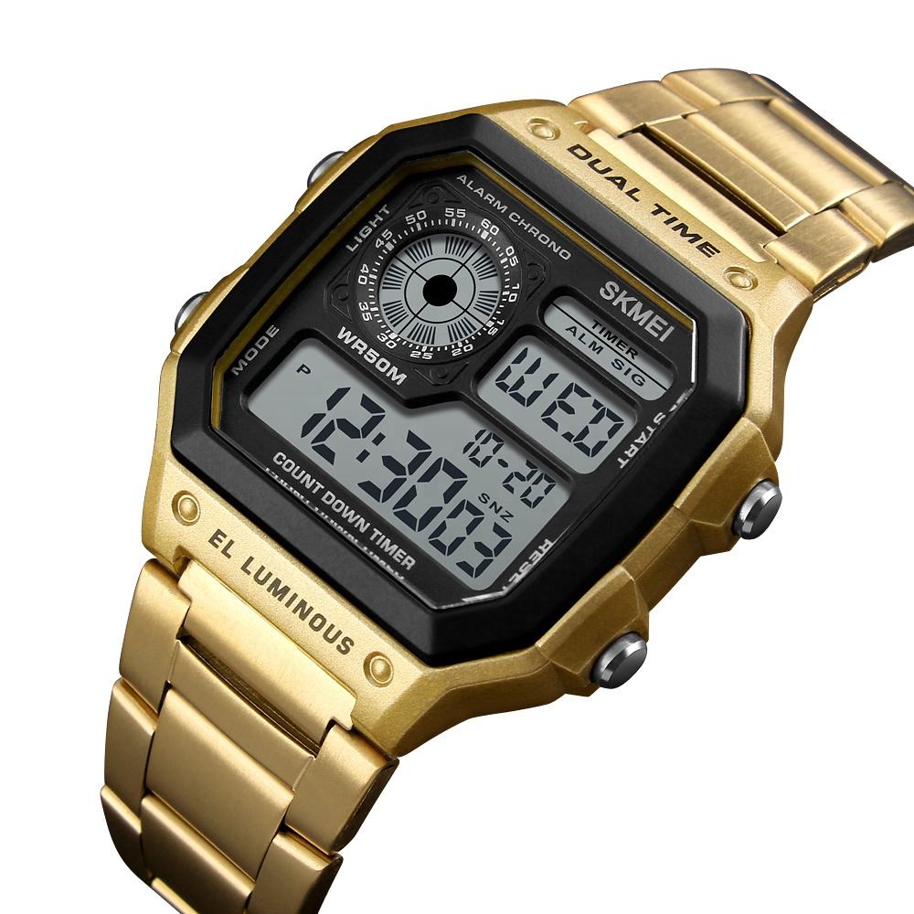 Top Brand Wholesale Stainless Steel Men Luxury Fashion Digital Watch