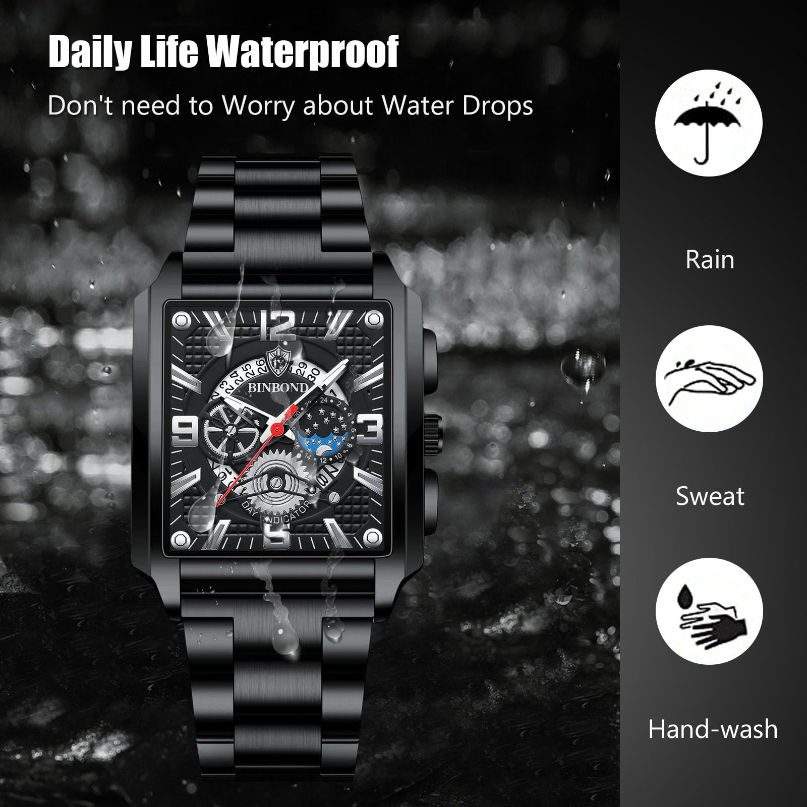 Calendar Waterproof Glow Watch