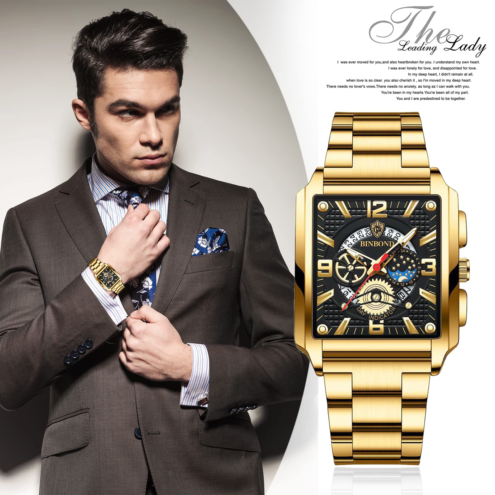 Calendar Waterproof Glow Watch