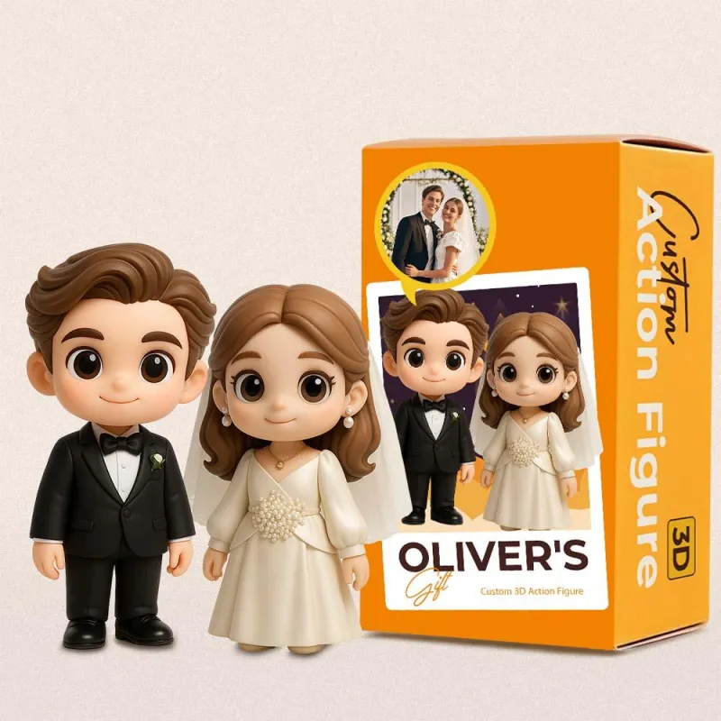 Custom 3D Action Figure From Your Photo Personalized Toy Figure Couple Custom Action Figure Gifts For Wedding