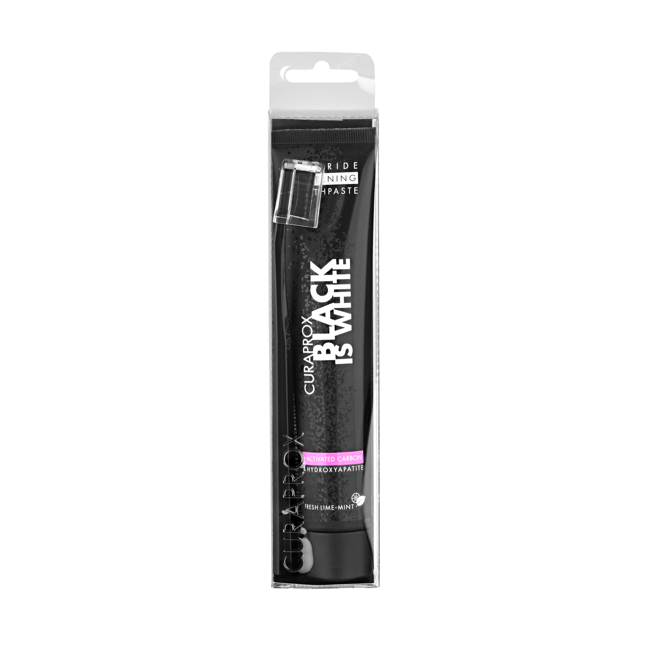 CURAPROX TOOTHPASTE BLACK IS WHITE, 90 ML, WITH TOOTHBRUSH