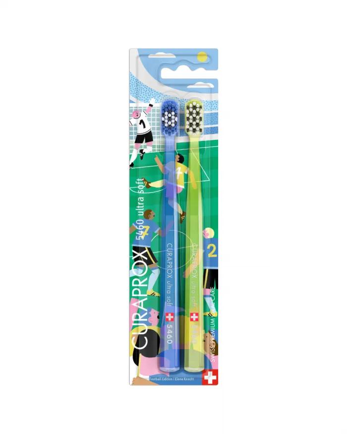 Curaprox CS 5460 Ultra Soft Blister Toothbrush - Football Edition 2026 - Twinpack