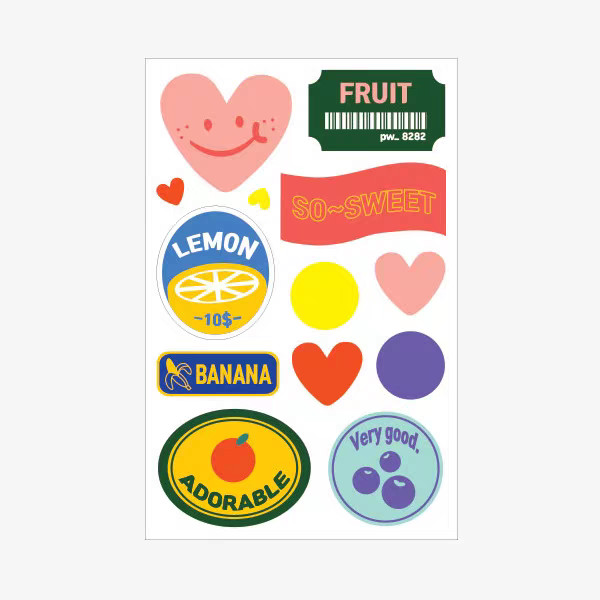 Fruit Assorted Stickers