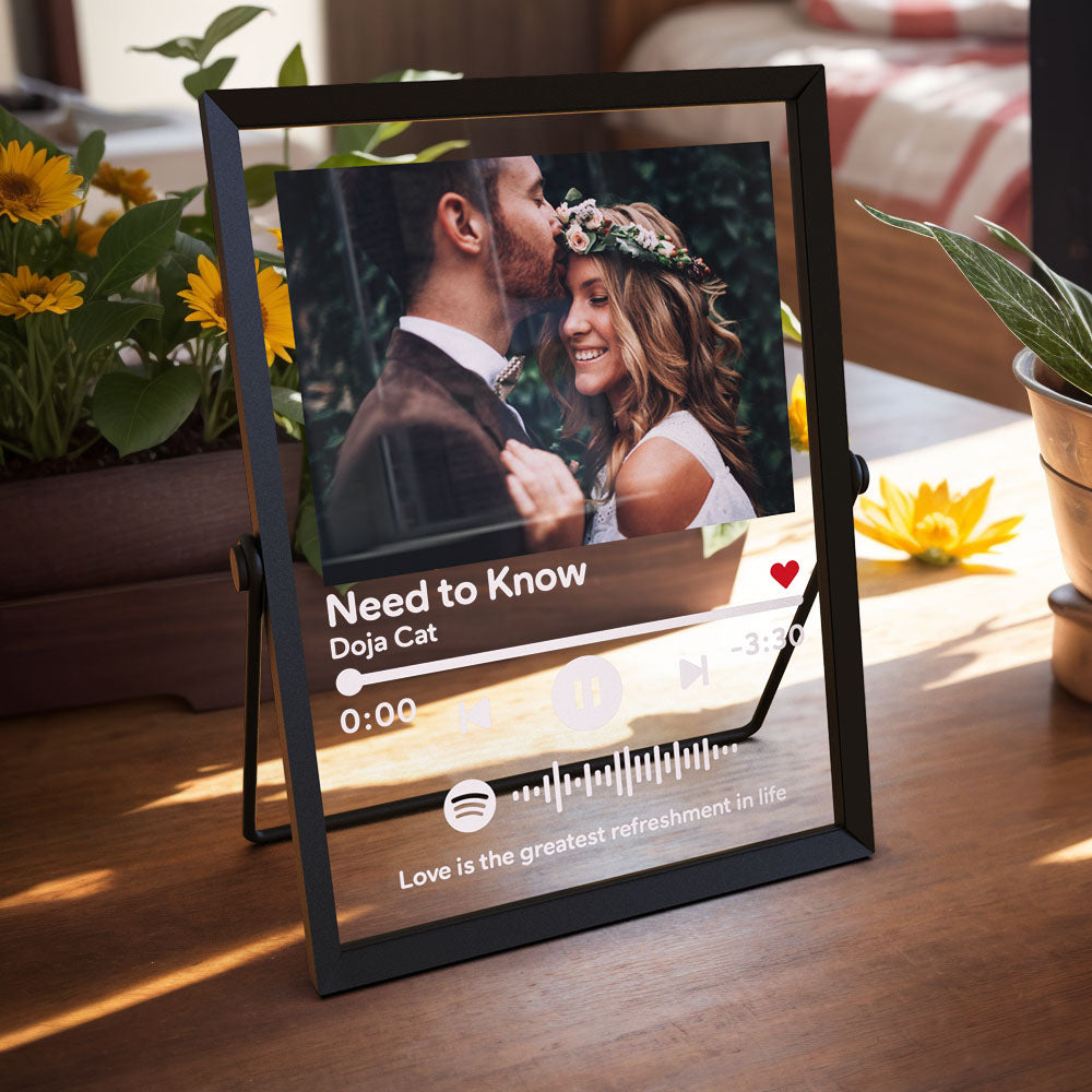 Custom Spotify Desktop Photo Frame Custom Black Decoration Gift