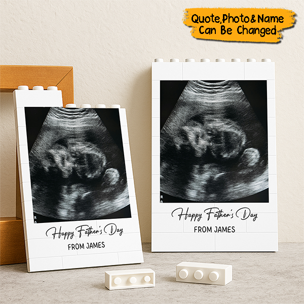 Custom Photo Happy Father's Day Building Brick Blocks Gift For Family