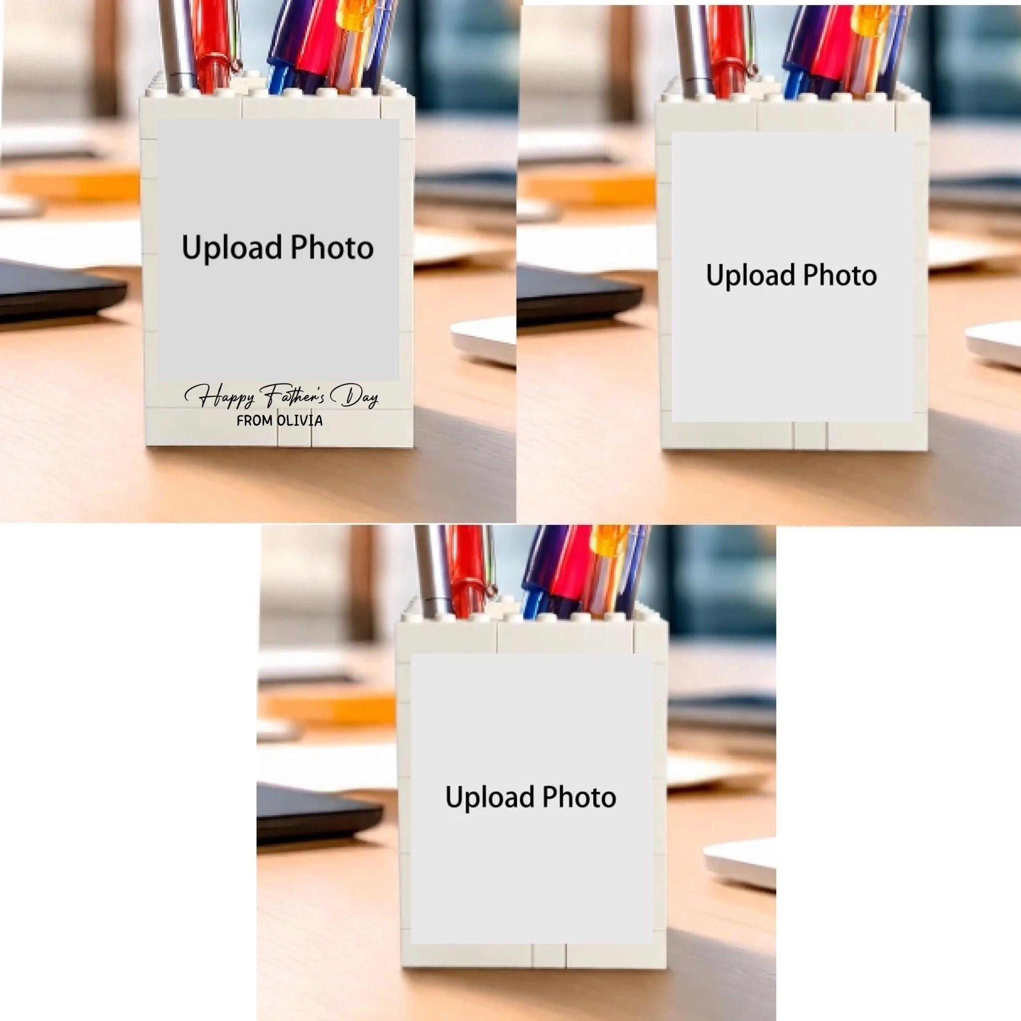 Custom Photo Happy Father's Day Building Brick Blocks Gift For Family