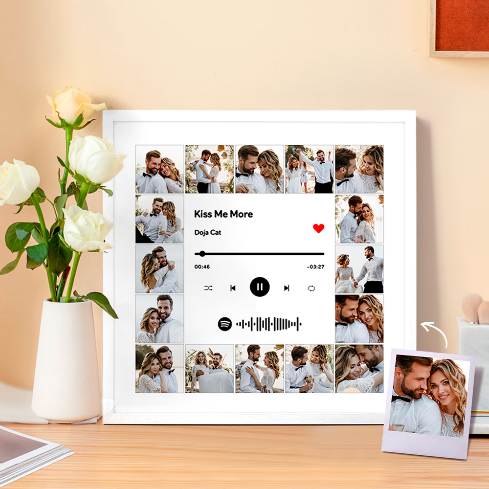 Customised Spotify Music Photo Frame Custom Scannable Spotify Code Music Art Picture Frame