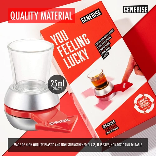 Drink Adult Drinking Fun Party Game Spin Shot Glasses Night Casino Party Fun