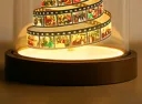 Custom Photo Film Christmas Tree Night Light Personalized Family Keepsake with Engraved Base Christmas Gift