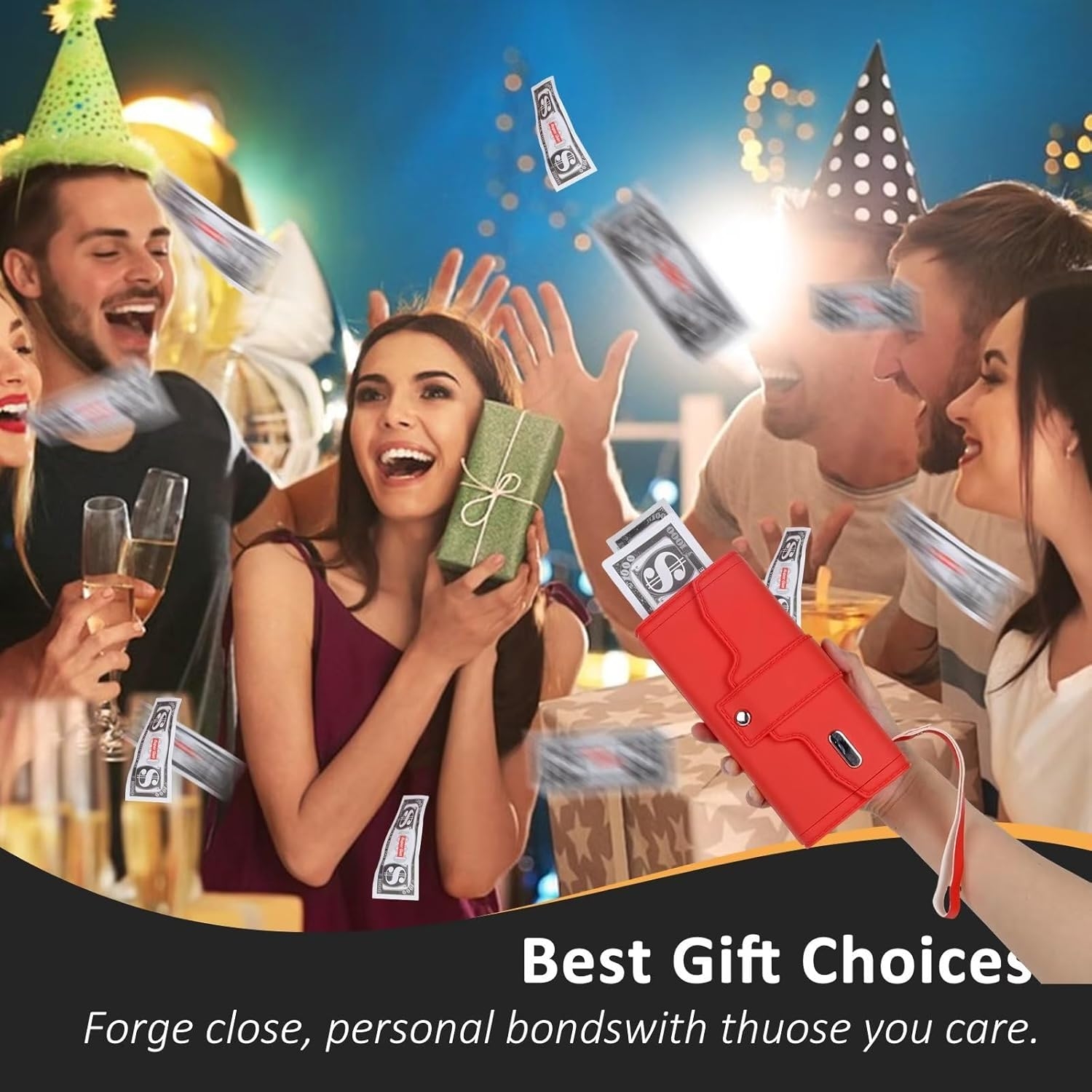 Money Spray Wallet Electric Party Cash Ejection Simulated Wallet Funny Party Toys Kids gifts Toys